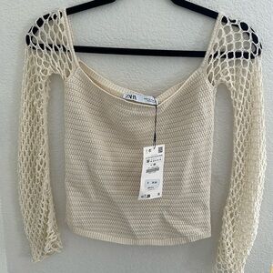 Zara Mesh Top Size: M